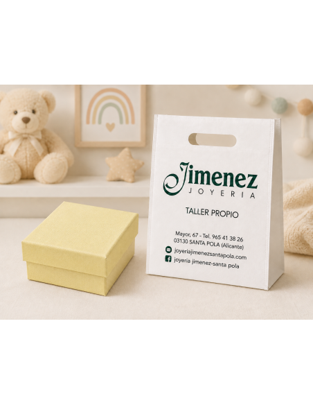 Pinza Infantil Chupete  Oval Liso (Personalizable) - Global Argenti GA0032P