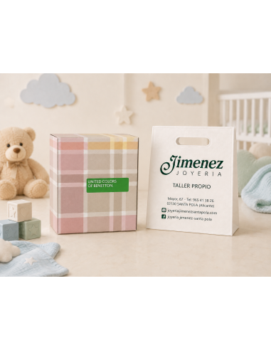 Pinza Infantil Chupete Corazón Azul United Colors of Benetton - Global Argenti 315C