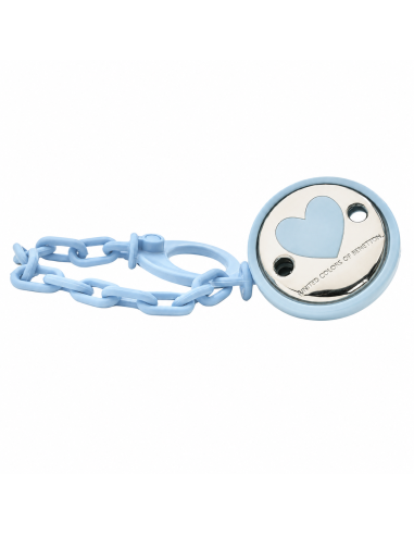 Pinza Infantil Chupete Corazón Azul - United Colors of Benetton 315C