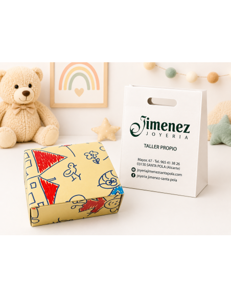 Pinza Infantil Chupete Corazón Rojo - Global Argenti 012ARP