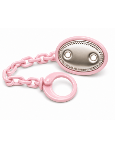 Pinza Infantil Chupete Oval Rosa - 9005R (Grabación incluida)