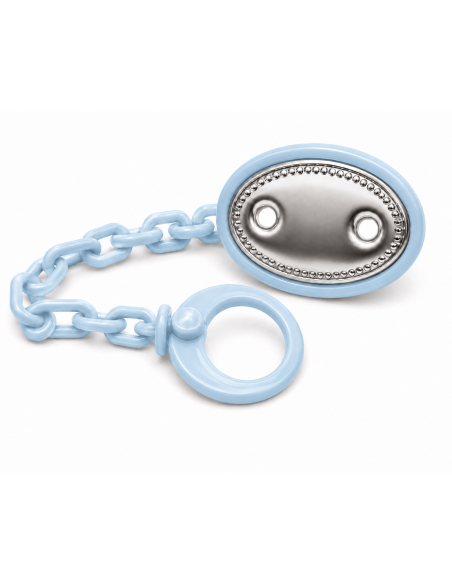 Pinza Infantil Chupete Oval Azul - 9005C (Grabación incluida)