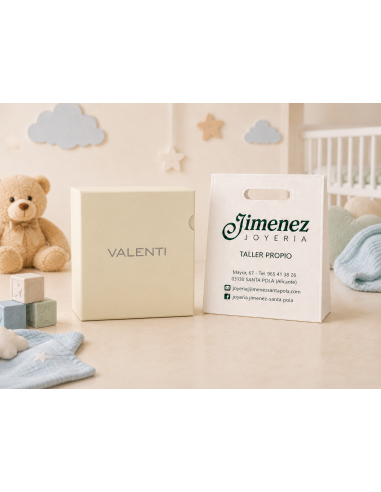 Medallon Infantil de Cuna en Rosa Angel San Rafael - Valenti 10493 2RA