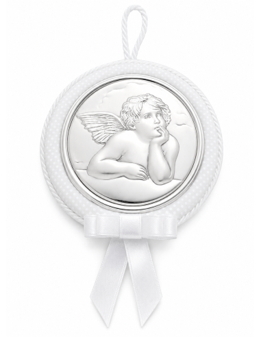 Medallon Infantil de cuna Celeste Angel San Rafael - Valentin 10493 2PA