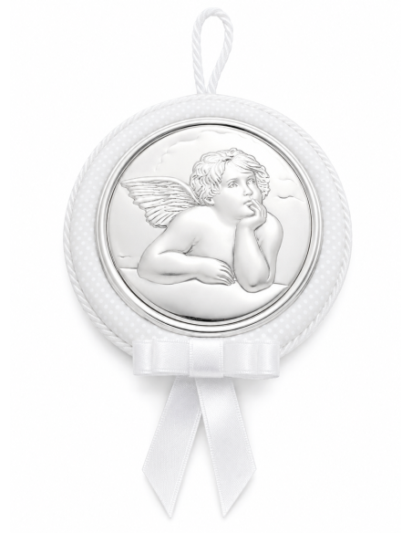 Medallon Infantil de cuna Celeste Angel San Rafael - Valentin 10493 2PA