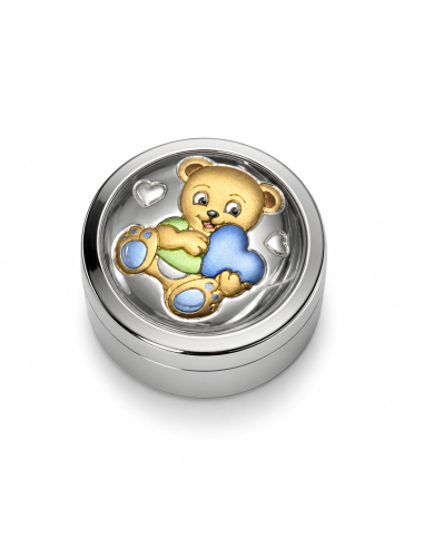 Cajita para Dientes Infantil Oso Corazón Azul - Valenti 21156 C