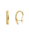 Pendientes para Mujer con Bolitas - Oro Amarillo y Blanco 18K
