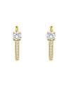 Pendientes para Mujer Circonitas  - Oro Amarillo 18K