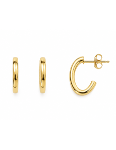 Pendientes para Mujer Aro con Presión  - Oro Amarillo 18K