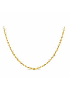 Cadena trenzada o Cordón Salomónico Unisex 1.60 mm - Oro Amarillo 18K