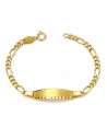 Pulsera Esclava infantil con cadena 3 x 1 - Oro Amarillo 18K