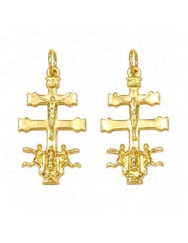 Colgante Cruz Caravaca - Oro Amarillo 18K