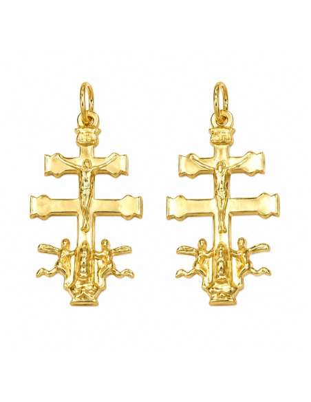 Colgante Cruz Caravaca - Oro Amarillo 18K