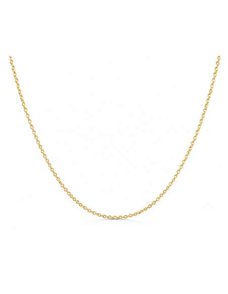 Cadena Eslabón Forzado 1.2 mm - Oro Amarillo 18k