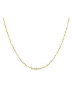 Cadena Eslabón Forzado 1.2 mm - Oro Amarillo 18k