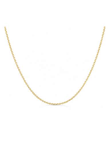 Cadena Eslabón Forzado 1.2 mm - Oro Amarillo 18k