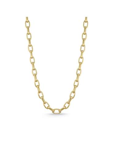 Cadena Eslabón Forzado 1.6 mm - Oro Amarillo 18k
