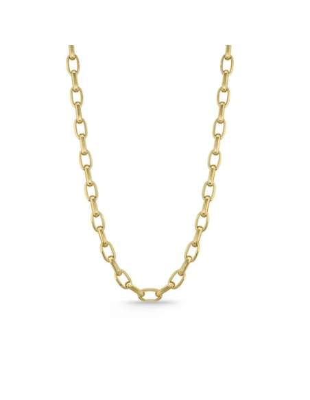 Cadena Eslabón Forzado 1.6 mm - Oro Amarillo 18k