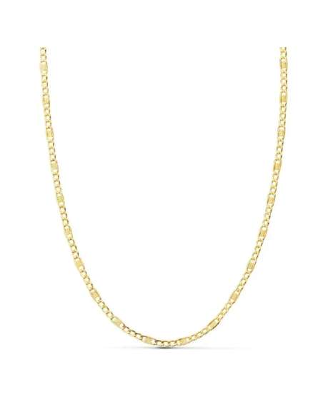 Cadena Eslabón 3x1 Biselado 3.40 mm - Oro Amarillo 18k