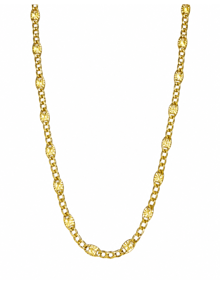 Cadena Eslabón 3x1 Biselado 3.20 mm - Oro Amarillo 18k