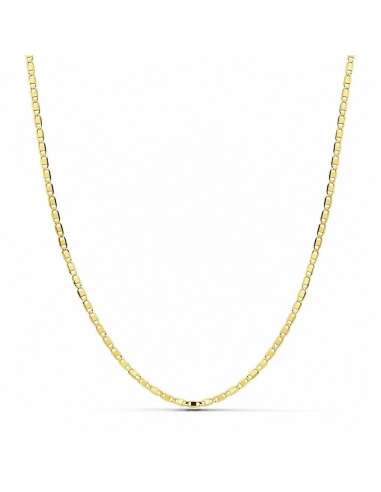 Cadena con Eslabón Plano 1.30 mm - Oro Amarillo 18k