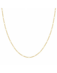 Cadena con Eslabón 6x1Forzado 1.20 mm - Oro Amarillo 18k