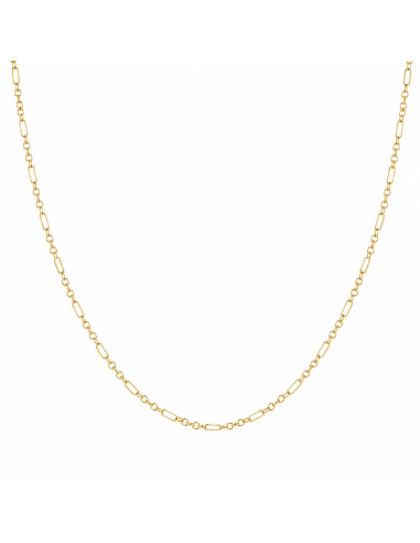 Cadena con Eslabón 6x1Forzado 1.20 mm - Oro Amarillo 18k