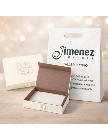 Gargantilla Oro Blanco 18K Diamante 0,20 ct