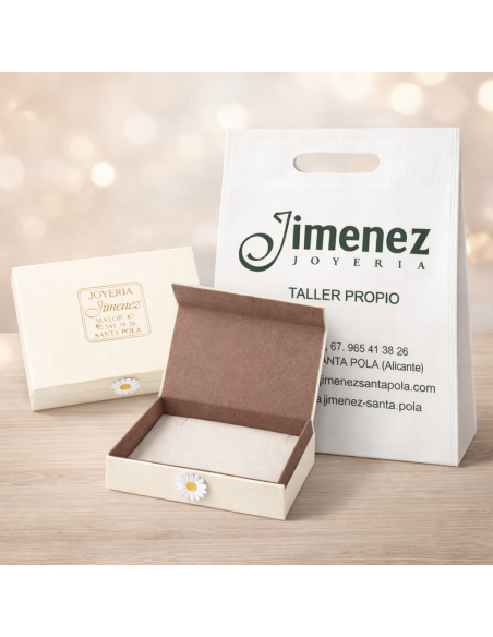 Gargantilla Oro Blanco 18K Diamante 0,20 ct