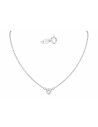 Collar para Mujer con Diamante de 0,20 Quilates - Oro Blanco 18K