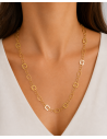 Collar para Mujer con Eslabones Geométricos - Oro Amarillo 18K