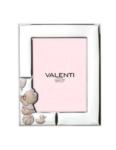 Marco de Fotos Infantil Oso y Globo Rosa - Valenti 73153 4LRA