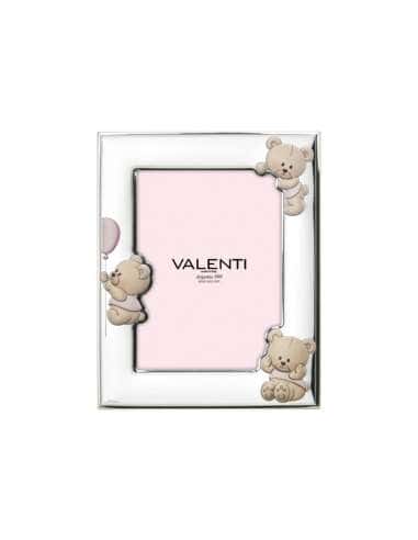 Marco de Fotos Infantil Oso Globo Color Rosa - Valenti 73151 4LRA