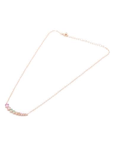 Collar para Mujer con circonitas multicolor de plata - Salvatore 136C0107