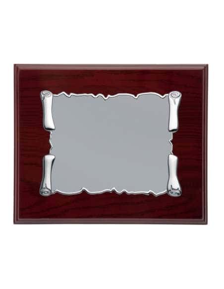 Placa Homenaje Aluminio Pergamino - P2105 ( Grabado Incluido)