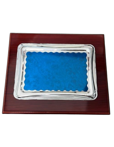 copy of Placa Aluminio Borde Azul ( Grabado Incluido)