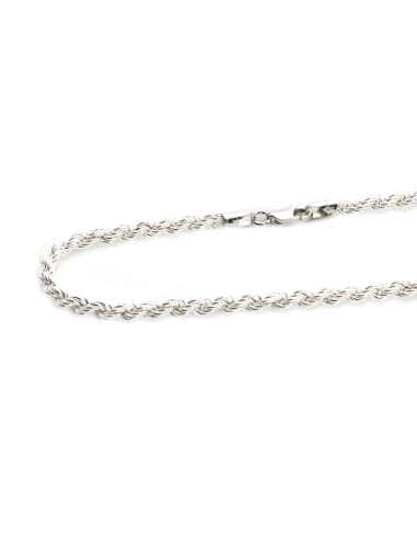 Cadena de plata trenzada o Cordón Salomónico Unisex 2.8 mm - Plata 925