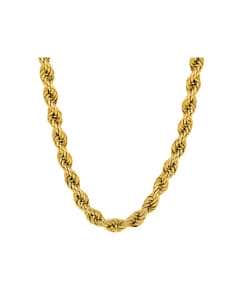 Cadena de Oro trenzada o Cordón Salomónico Unisex - Oro Amarillo 18K