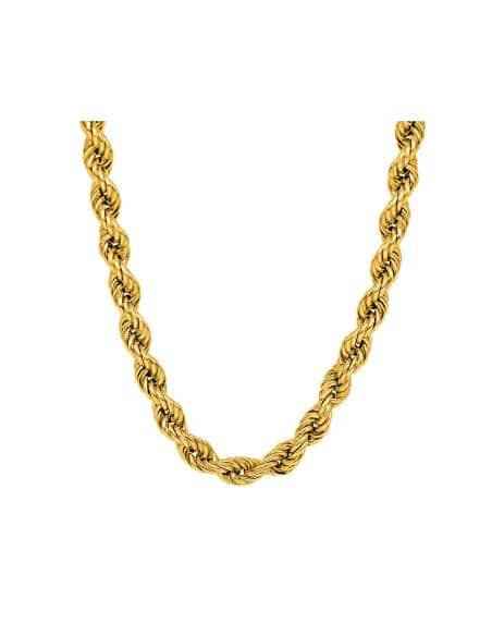 Cadena de Oro trenzada o Cordón Salomónico Unisex - Oro Amarillo 18K