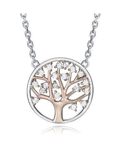 Collar para Mujer Árbol de la Vida Plata Bicolor con Circonitas - Viceroy 85028C100-30