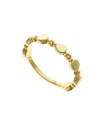 Anillo para Mujer de plata con Baño de Oro y Diseño de Círculos - Salvatore 213S0031/12