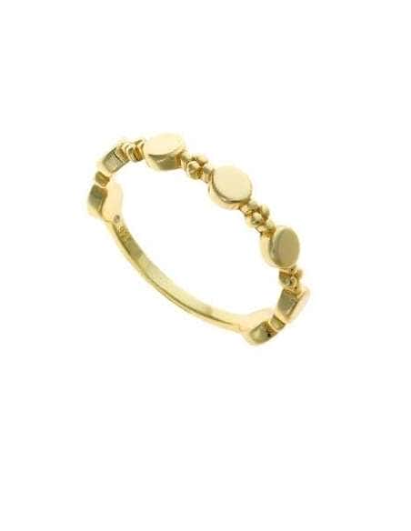 Anillo para Mujer de plata con Baño de Oro y Diseño de Círculos - Salvatore 213S0031/12