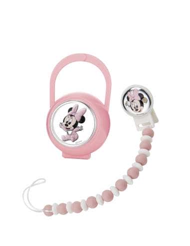 Set Infantil PortaChupete Pinza Mordedor Mini Minnie Mouse - Disney D567RA