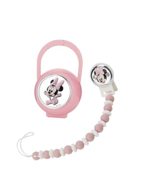 Set Infantil PortaChupete Pinza Mordedor Mini Minnie Mouse - Disney D567RA