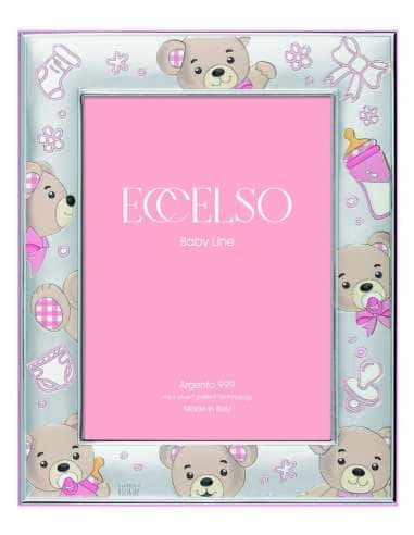 Marco de Fotos Infantil Oso Rosa - Eccelso 5037/4RA