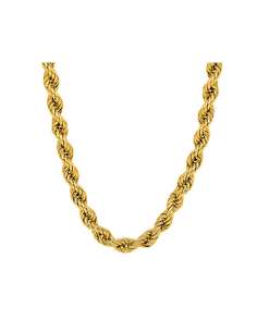 Cadena trenzada o Cordón Salomónico Unisex  - Oro...