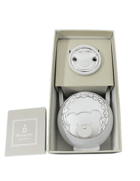 Set Infantil Portachupetes con Pinza Oso Blanco - Eventi 54526/02B