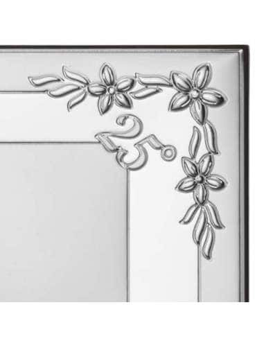 Placa 25º Aniversario con Flores - Eventi EV9065/13V (Personalizable)