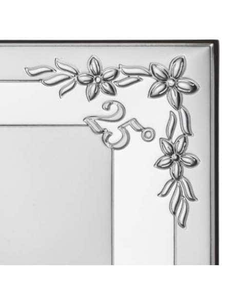 Placa 25º Aniversario con Flores - Eventi EV9065/13V (Personalizable)