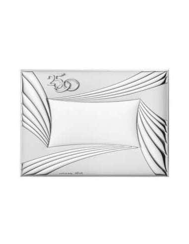 Placa Conmemorativa 25º Aniversario con Flores - Eventi EV9185/13V (Personalizable)